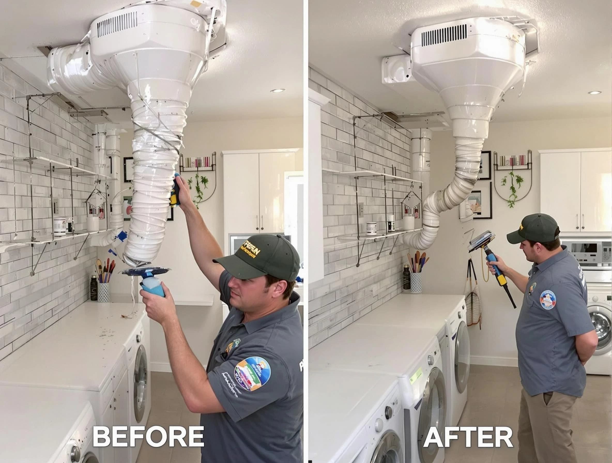 Professional dryer exhaust vent cleaning by North Versailles Dryer Vent Cleaning in North Versailles