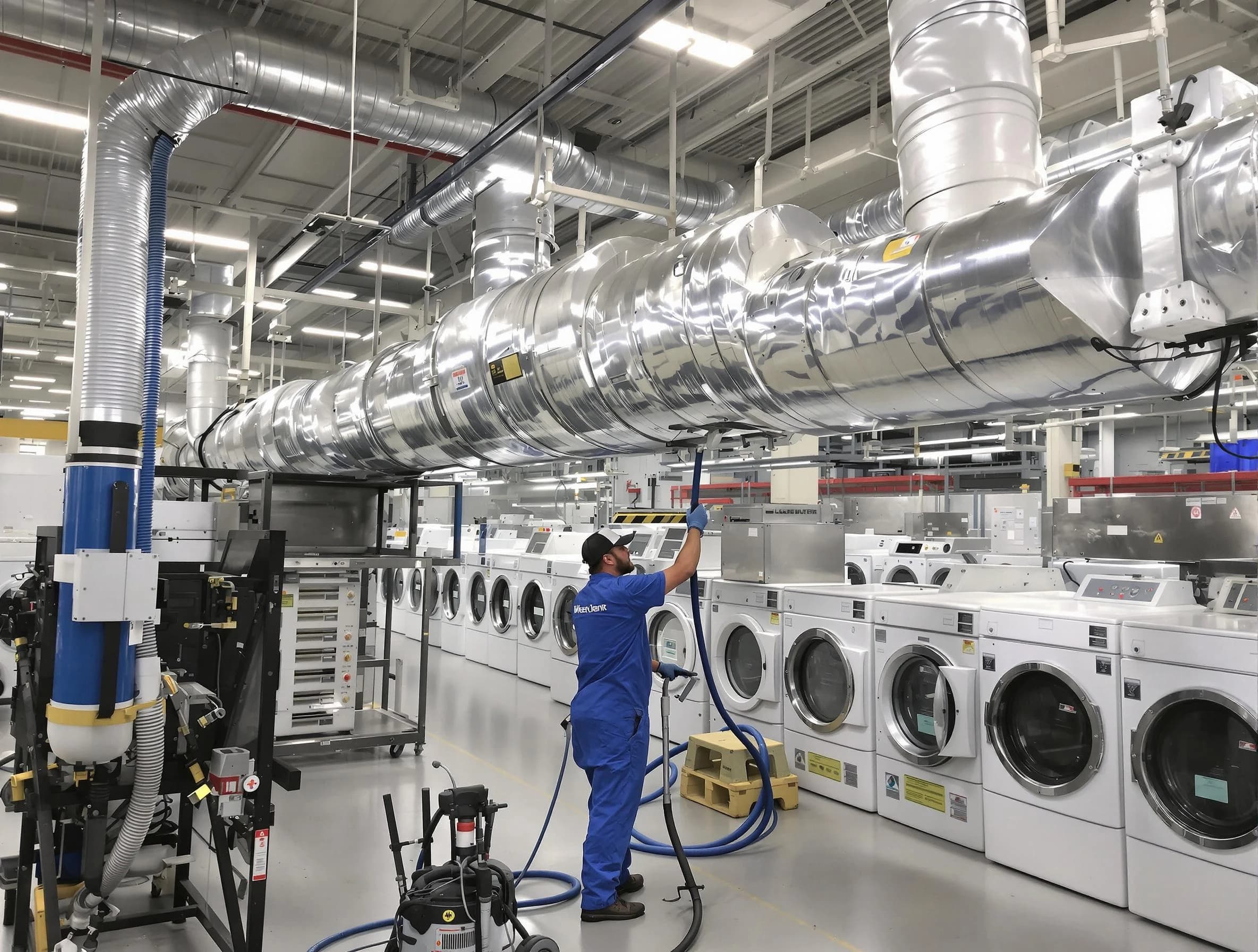 North Versailles Dryer Vent Cleaning team performing heavy-duty industrial dryer vent cleaning in North Versailles