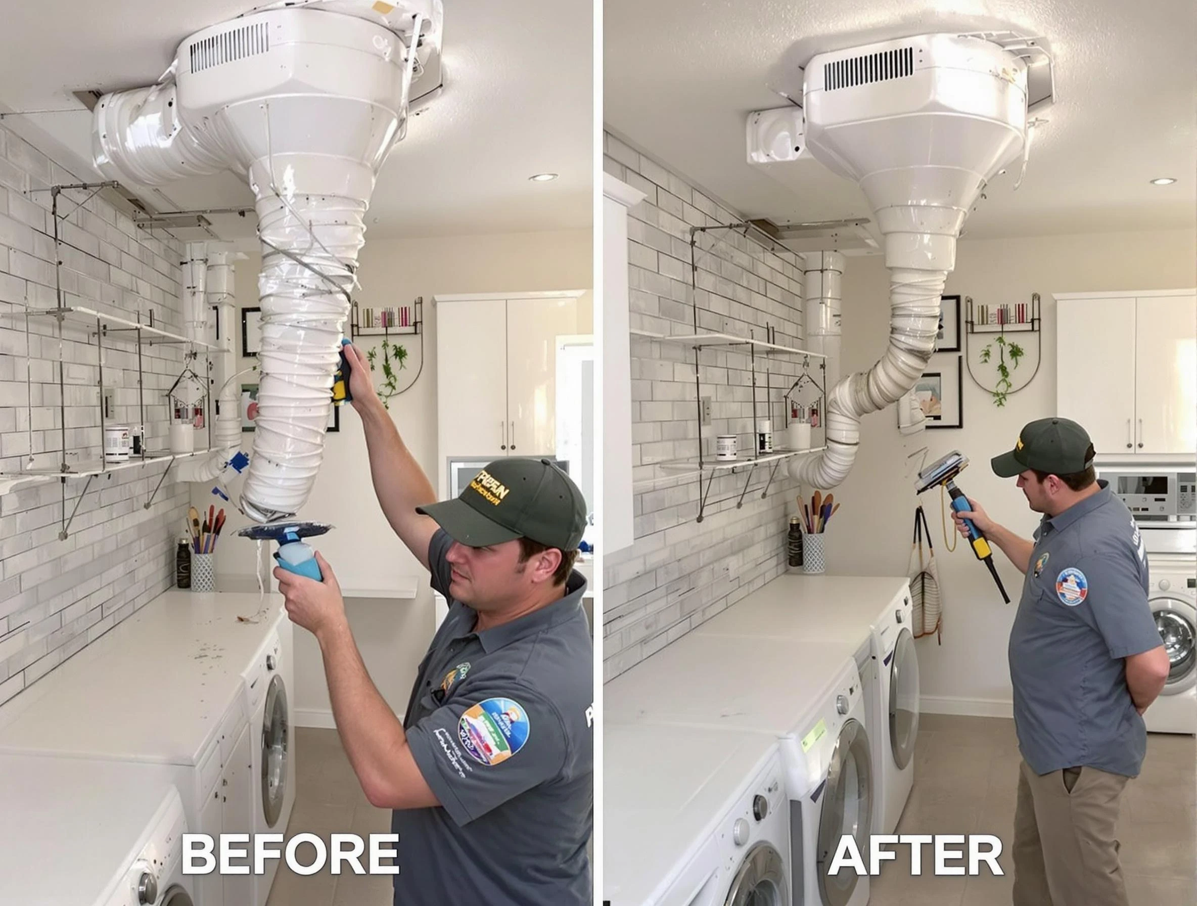 Professional dryer exhaust vent cleaning by North Versailles Dryer Vent Cleaning in North Versailles