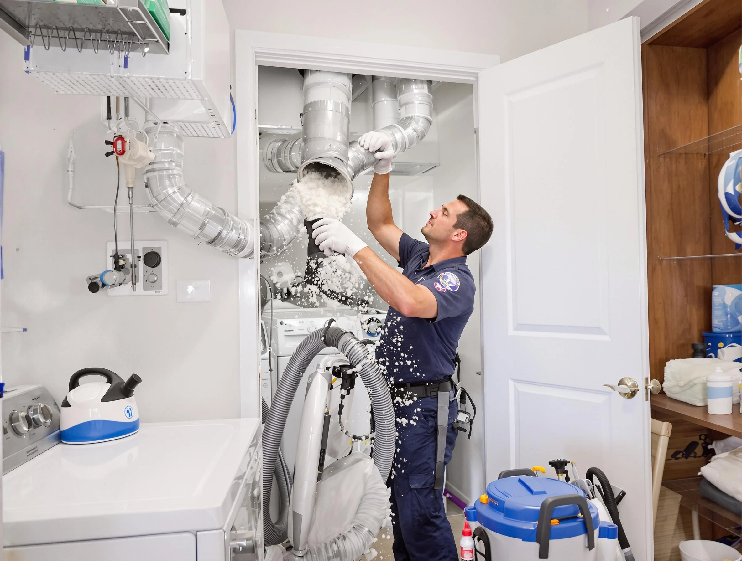 North Versailles Dryer Vent Cleaning technician delivering thorough residential dryer vent cleaning service in North Versailles